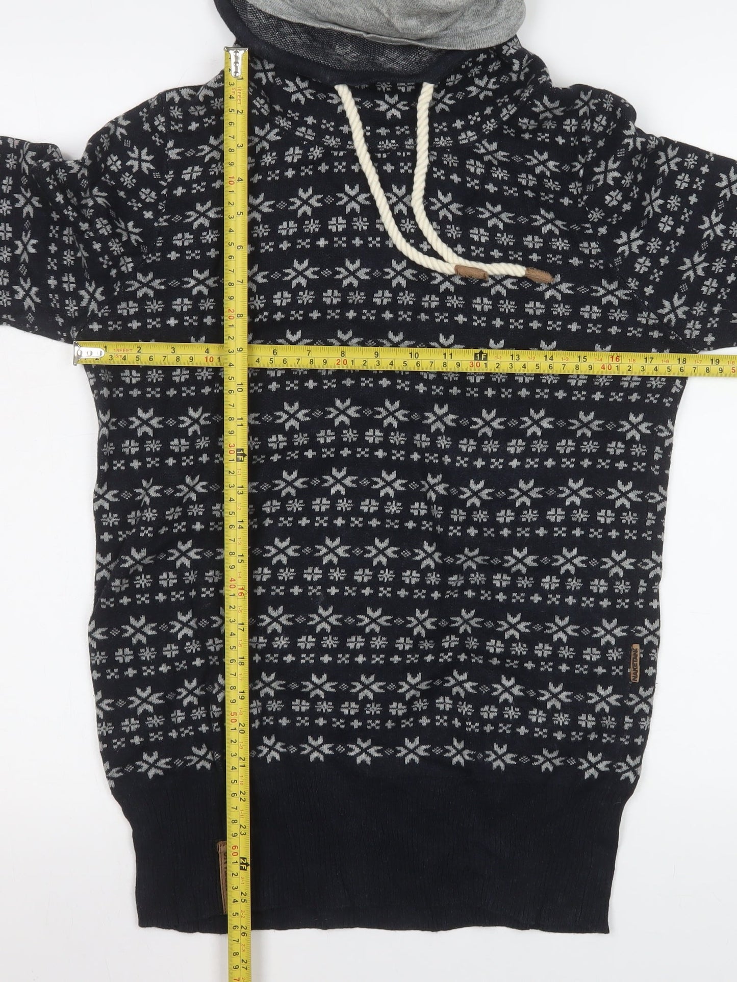 Mens UK Size M Naketano Black Pullover Sweatshirt