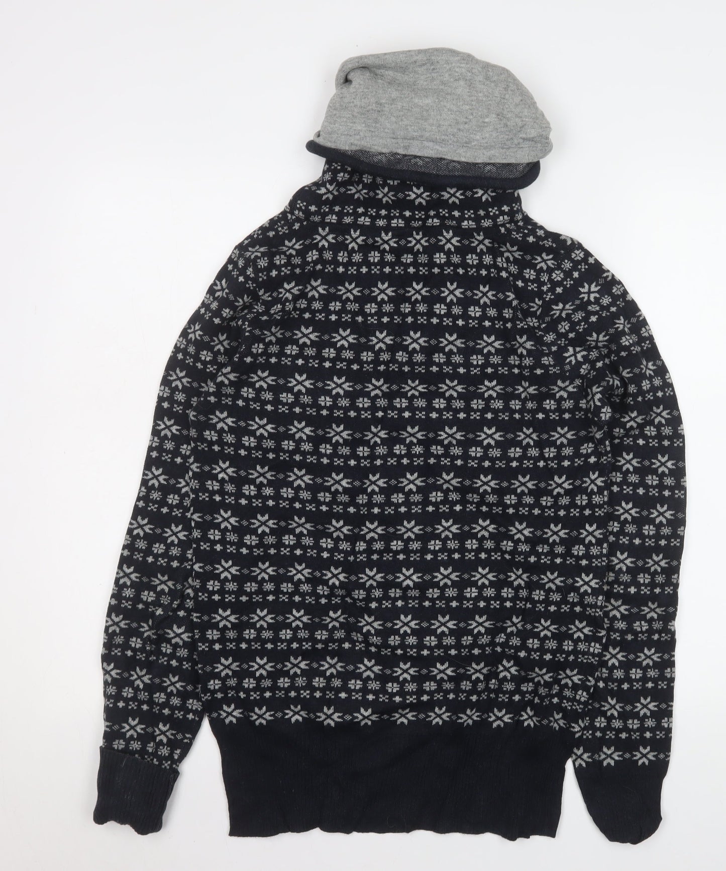 Mens UK Size M Naketano Black Pullover Sweatshirt