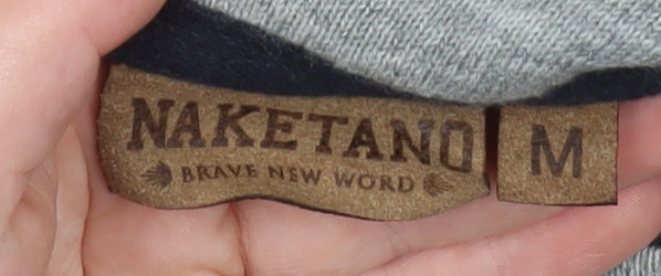 Mens UK Size M Naketano Black Pullover Sweatshirt