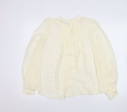 Womens UK Size 8 NEXT Ivory Basic Blouse