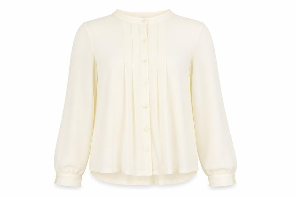 Womens UK Size 8 NEXT Ivory Basic Blouse