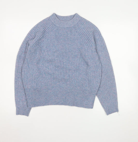 Womens UK Size S Marks and Spencer Blue Pullover Jumper