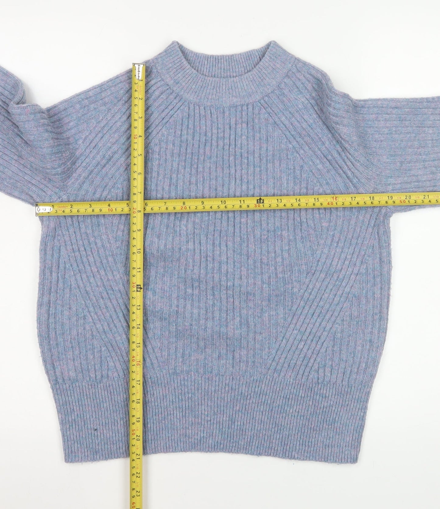 Womens UK Size S Marks and Spencer Blue Pullover Jumper