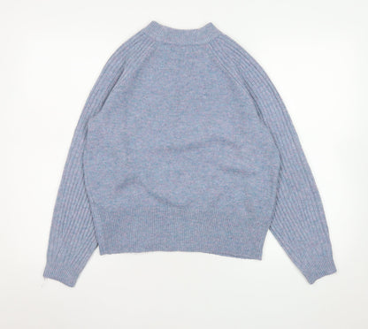 Womens UK Size S Marks and Spencer Blue Pullover Jumper