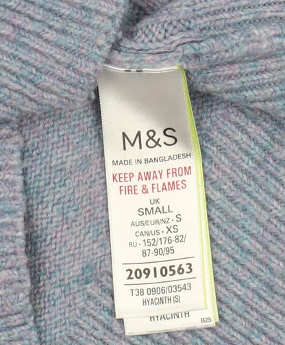 Womens UK Size S Marks and Spencer Blue Pullover Jumper
