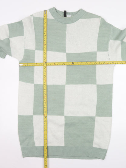 Womens UK Size S H&M Green Pullover Jumper