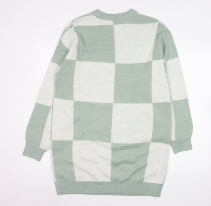 Womens UK Size S H&M Green Pullover Jumper
