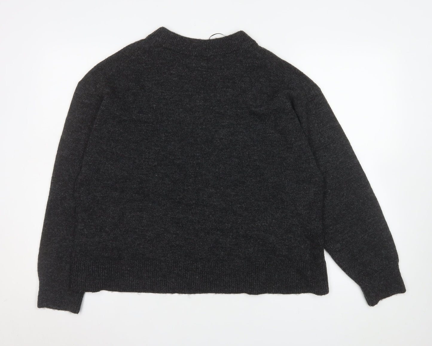 Womens UK Size 12 H&M Grey Pullover Jumper