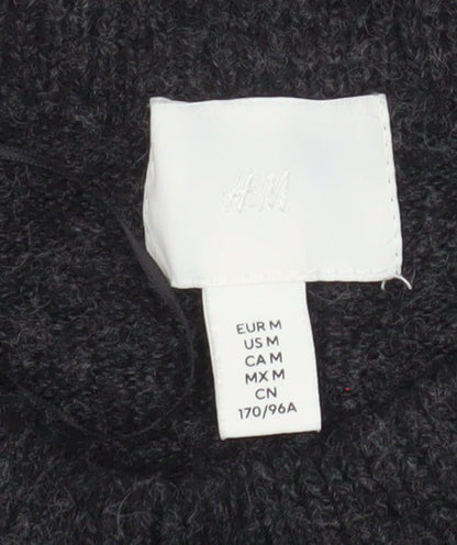 Womens UK Size 12 H&M Grey Pullover Jumper