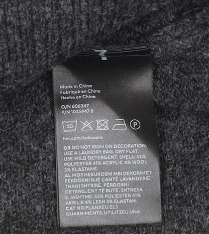 Womens UK Size 12 H&M Grey Pullover Jumper
