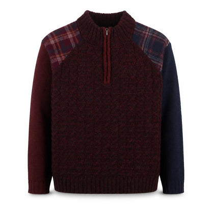 Mens UK Size L Joe Browns Red 1/4 Zip