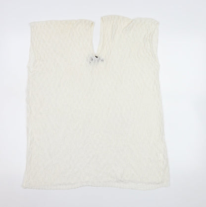 Womens UK Size One Size Malissa J White Camisole Blouse