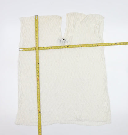 Womens UK Size One Size Malissa J White Camisole Blouse