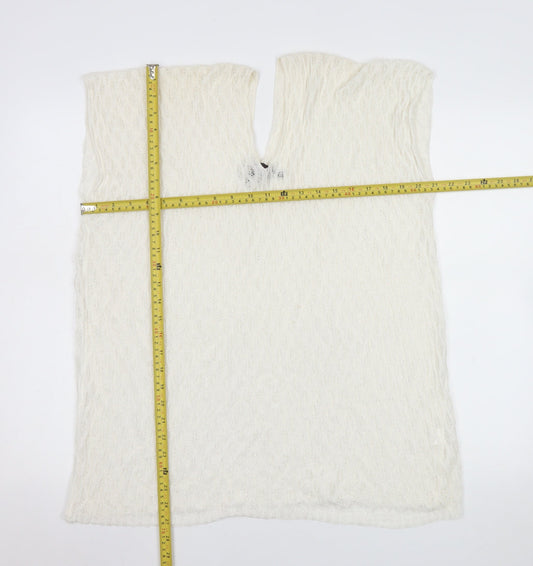 Womens UK Size One Size Malissa J White Camisole Blouse