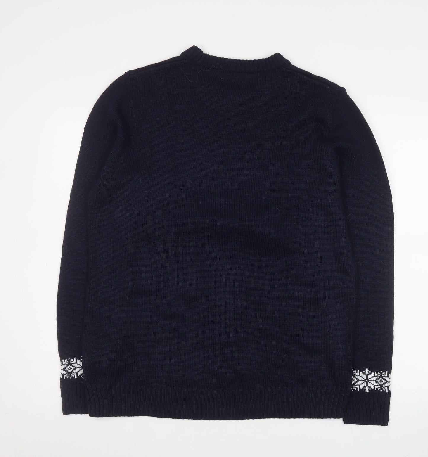 Mens UK Size M NEXT Blue Pullover Jumper