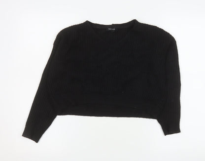 Womens UK Size S New Look Black Pullover Jumper