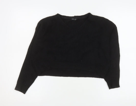 Womens UK Size S New Look Black Pullover Jumper