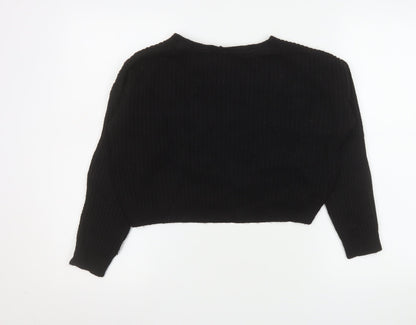 Womens UK Size S New Look Black Pullover Jumper