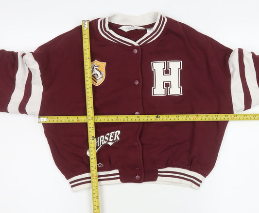 Girls UK Size 11-12 Years H&M Red Varsity Jacket