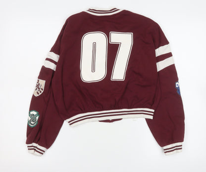 Girls UK Size 11-12 Years H&M Red Varsity Jacket