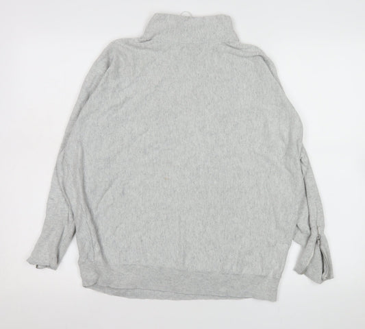 Womens UK Size L Mint Velvet Grey Pullover Sweatshirt