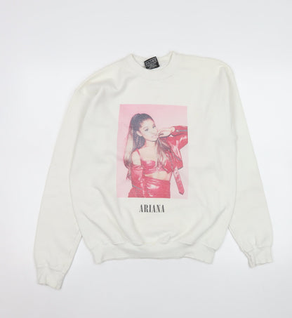 Womens UK Size XL ABSOLUTE CULT White Pullover Sweatshirt