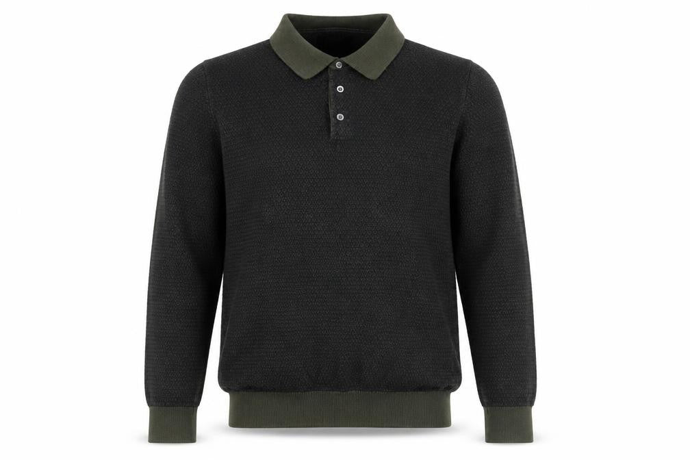 Mens UK Size S NEXT Green Henley Jumper