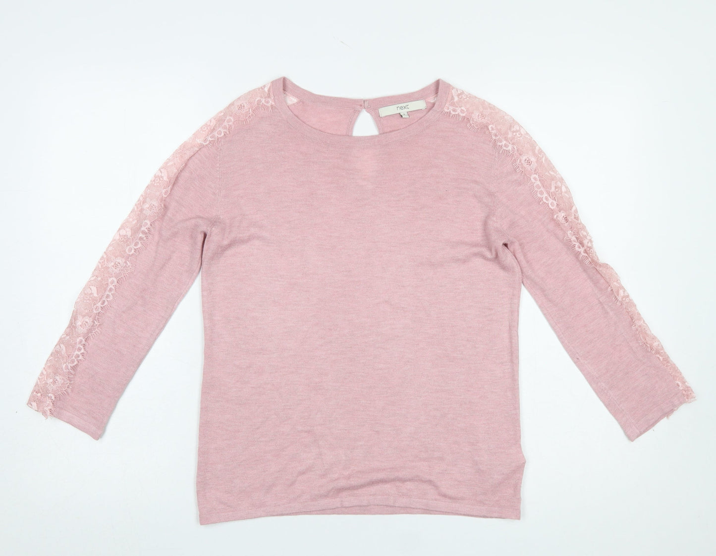 Womens UK Size 8 NEXT Pink Pullover Jumper