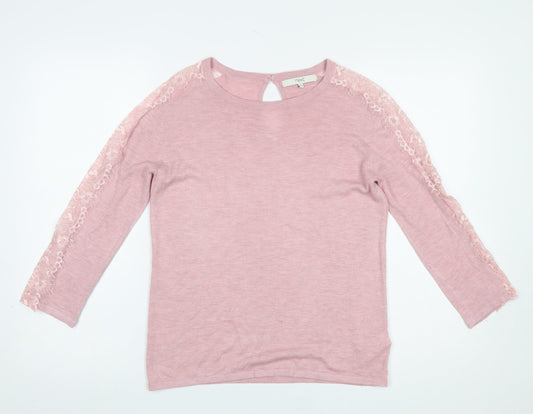 Womens UK Size 8 NEXT Pink Pullover Jumper