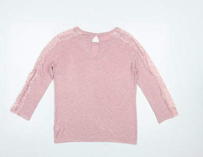 Womens UK Size 8 NEXT Pink Pullover Jumper