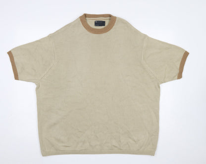 Mens UK Size L ASOS DESIGN Beige Pullover Jumper