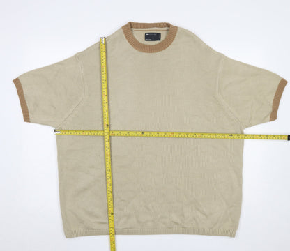 Mens UK Size L ASOS DESIGN Beige Pullover Jumper