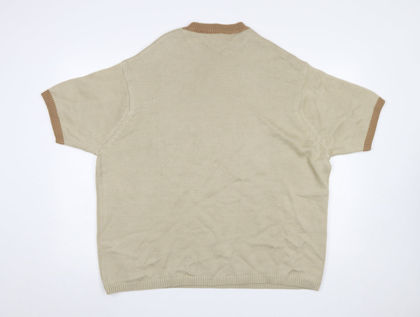 Mens UK Size L ASOS DESIGN Beige Pullover Jumper