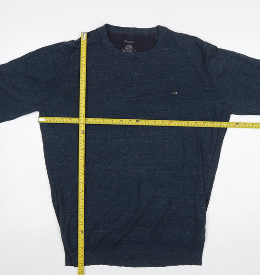 Mens UK Size XL Diesel Blue Pullover Jumper