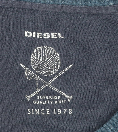 Mens UK Size XL Diesel Blue Pullover Jumper