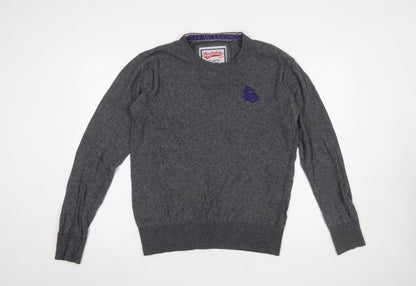 Mens UK Size M Superdry Grey Pullover Jumper