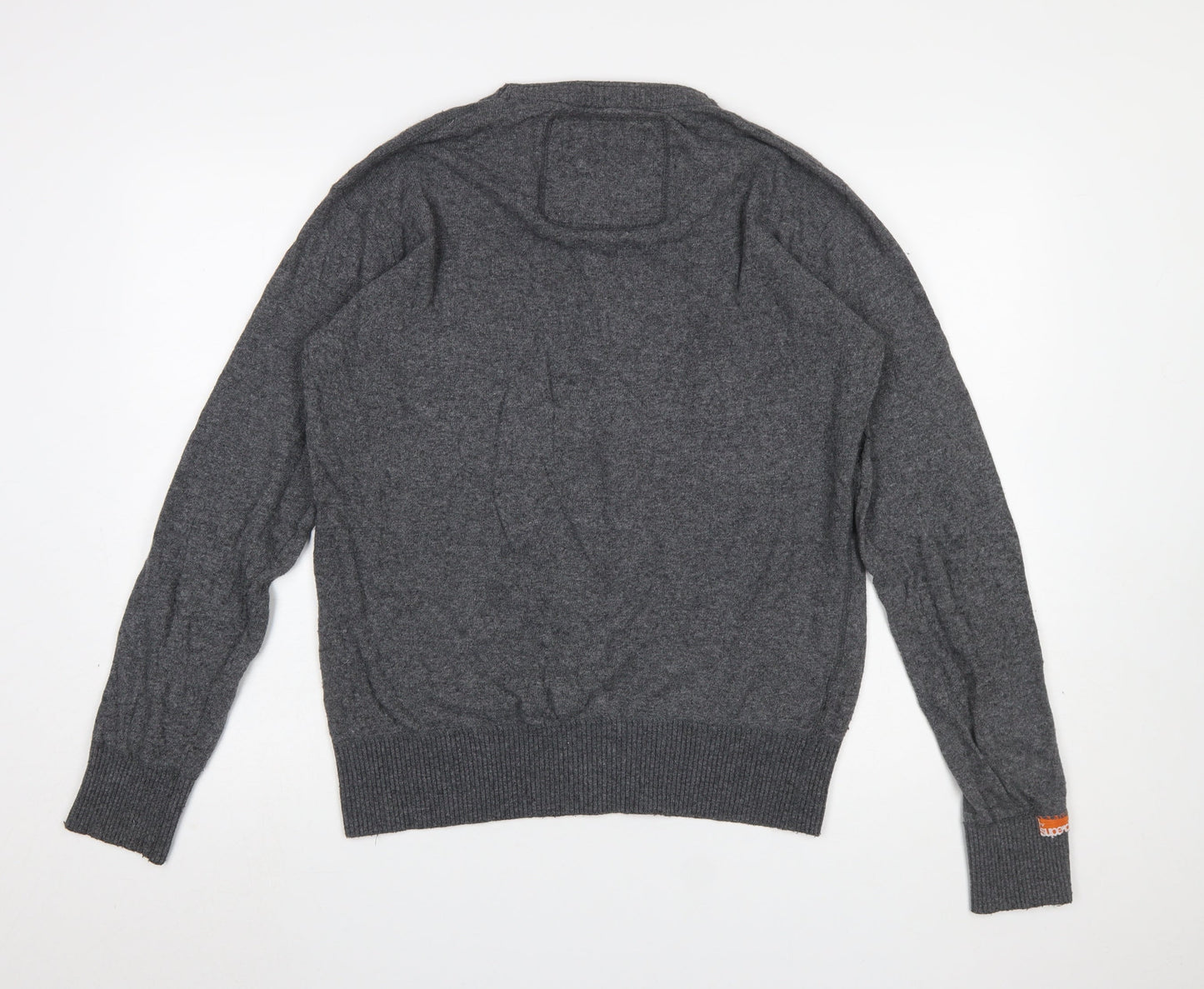 Mens UK Size M Superdry Grey Pullover Jumper