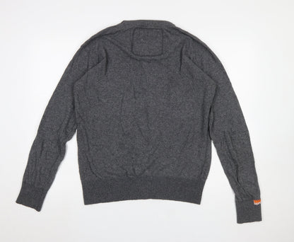 Mens UK Size M Superdry Grey Pullover Jumper