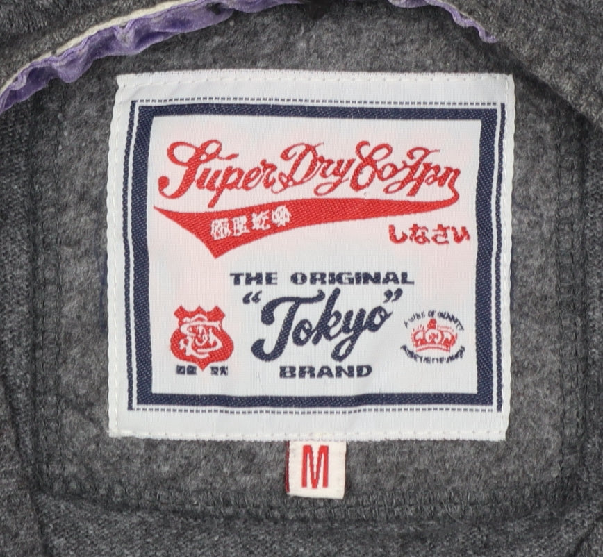 Mens UK Size M Superdry Grey Pullover Jumper