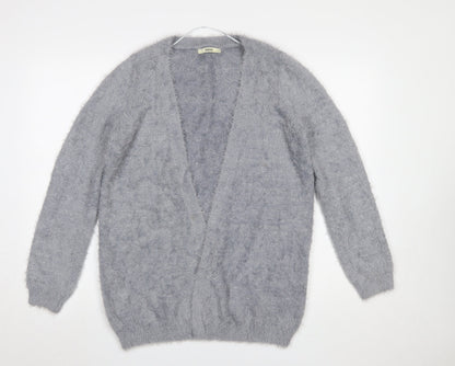 Womens UK Size S Oasis Grey Cardigan Jumper