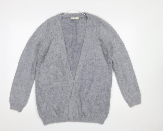 Womens UK Size S Oasis Grey Cardigan Jumper