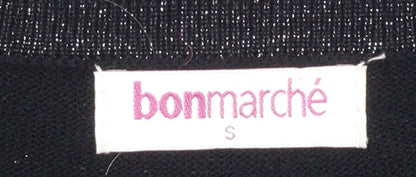 Womens UK Size S Bonmarché Black Cardigan Jumper