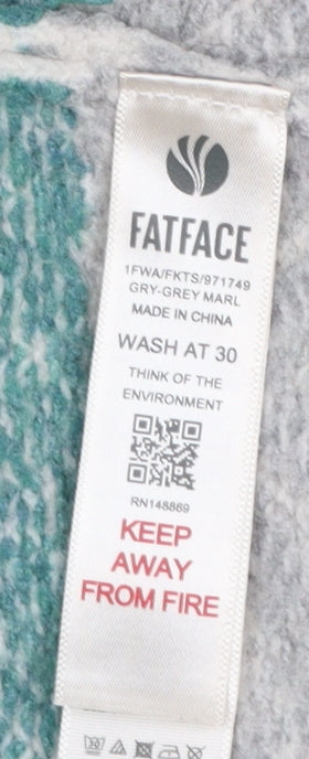 Womens UK Size 8 FatFace Grey Cardigan Jumper