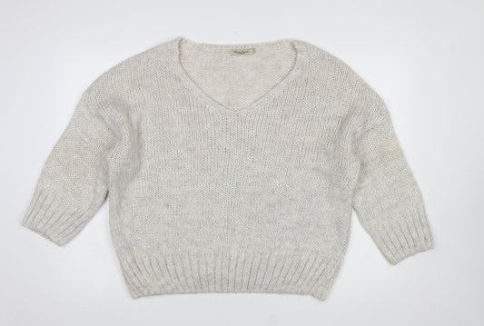 Womens UK Size S Alessia Pacini Ivory Pullover Jumper