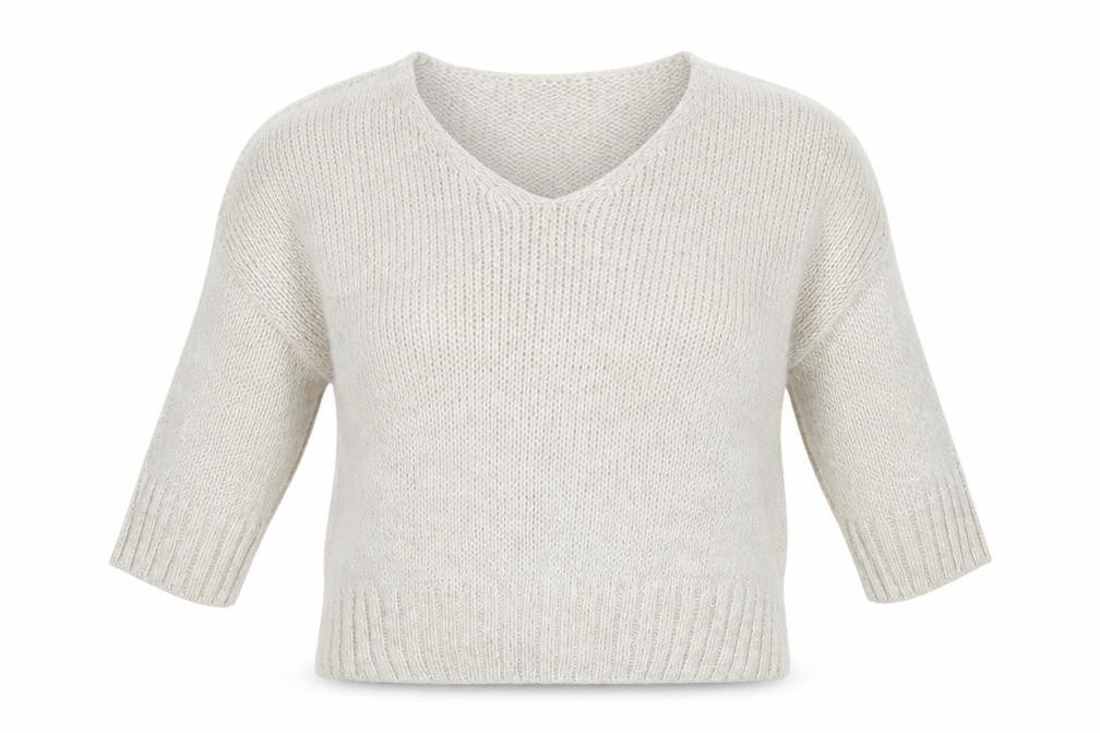 Womens UK Size S Alessia Pacini Ivory Pullover Jumper