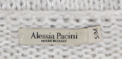 Womens UK Size S Alessia Pacini Ivory Pullover Jumper