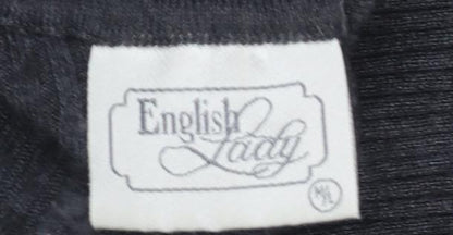 Womens UK Size M English Lady Grey Pullover Jumper