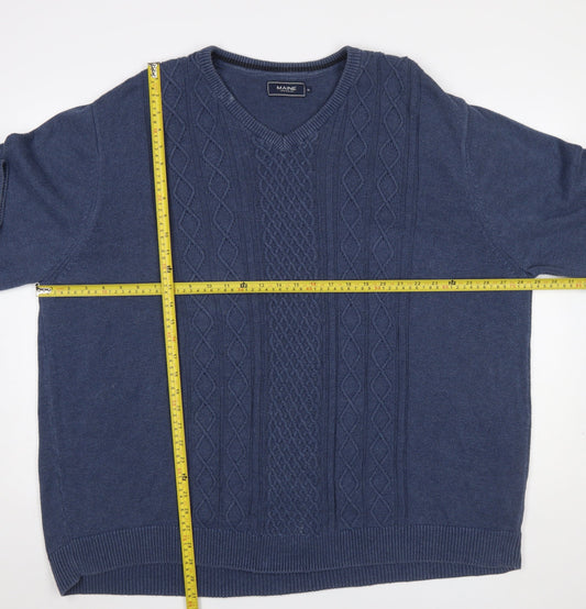 Mens UK Size XL Maine New England Blue Pullover Jumper