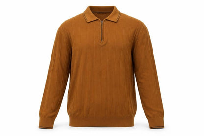 Mens UK Size 2XL Marks and Spencer Brown Full Zip Jumper