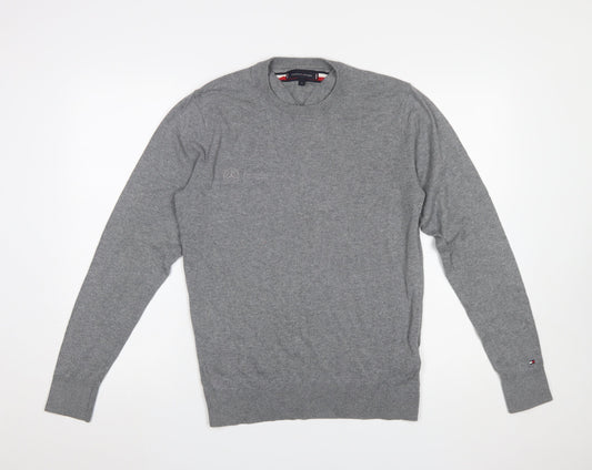 Mens UK Size S Tommy Hilfiger Grey Pullover Jumper